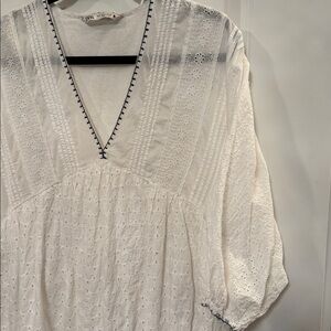 Zara embroidered sun dress